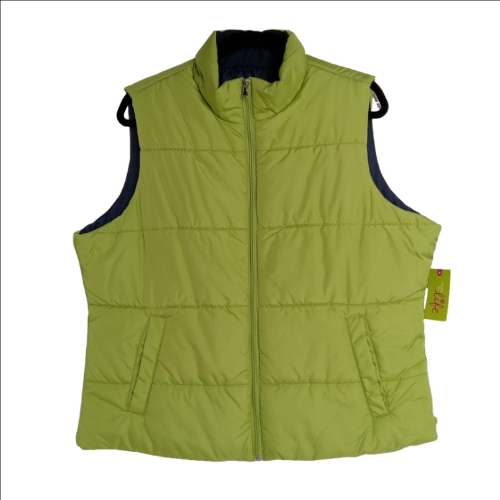 MADE FOR‎ LIFE VEST GALVESTON GREEN & NAVY SIZE XL NWT - Picture 2 of 11